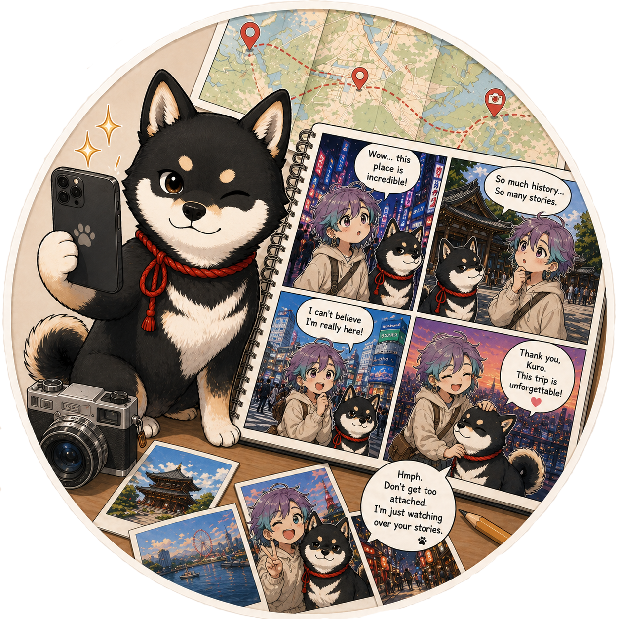 Kuro the Story Guide Dog